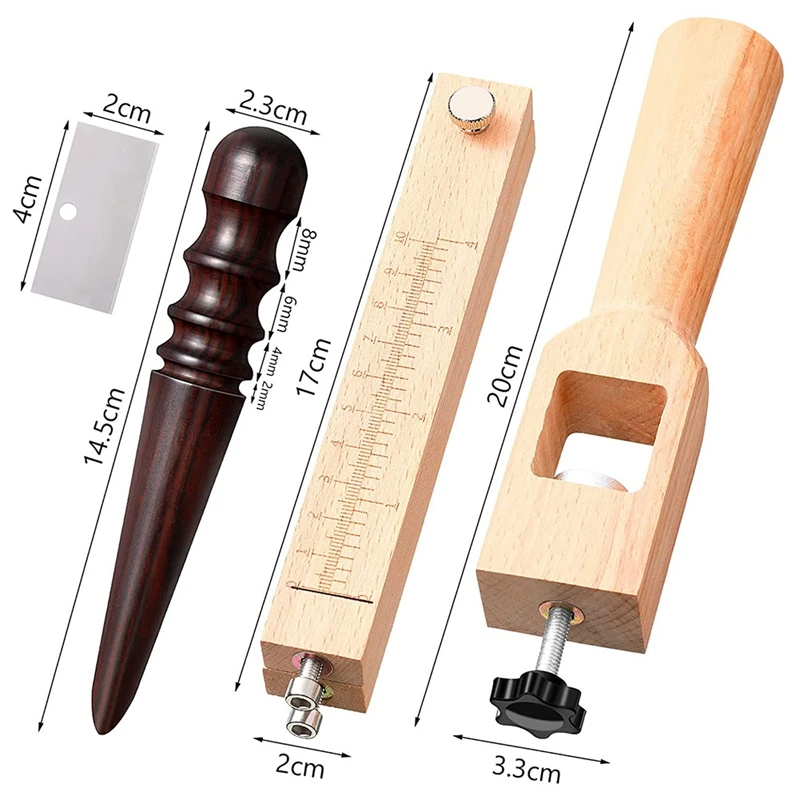 

Инструменты для работы с кожей, 2 шт., инструмент для резки кожаных полосок и дерева, инструмент для рукоделия, работы с кожей своими руками