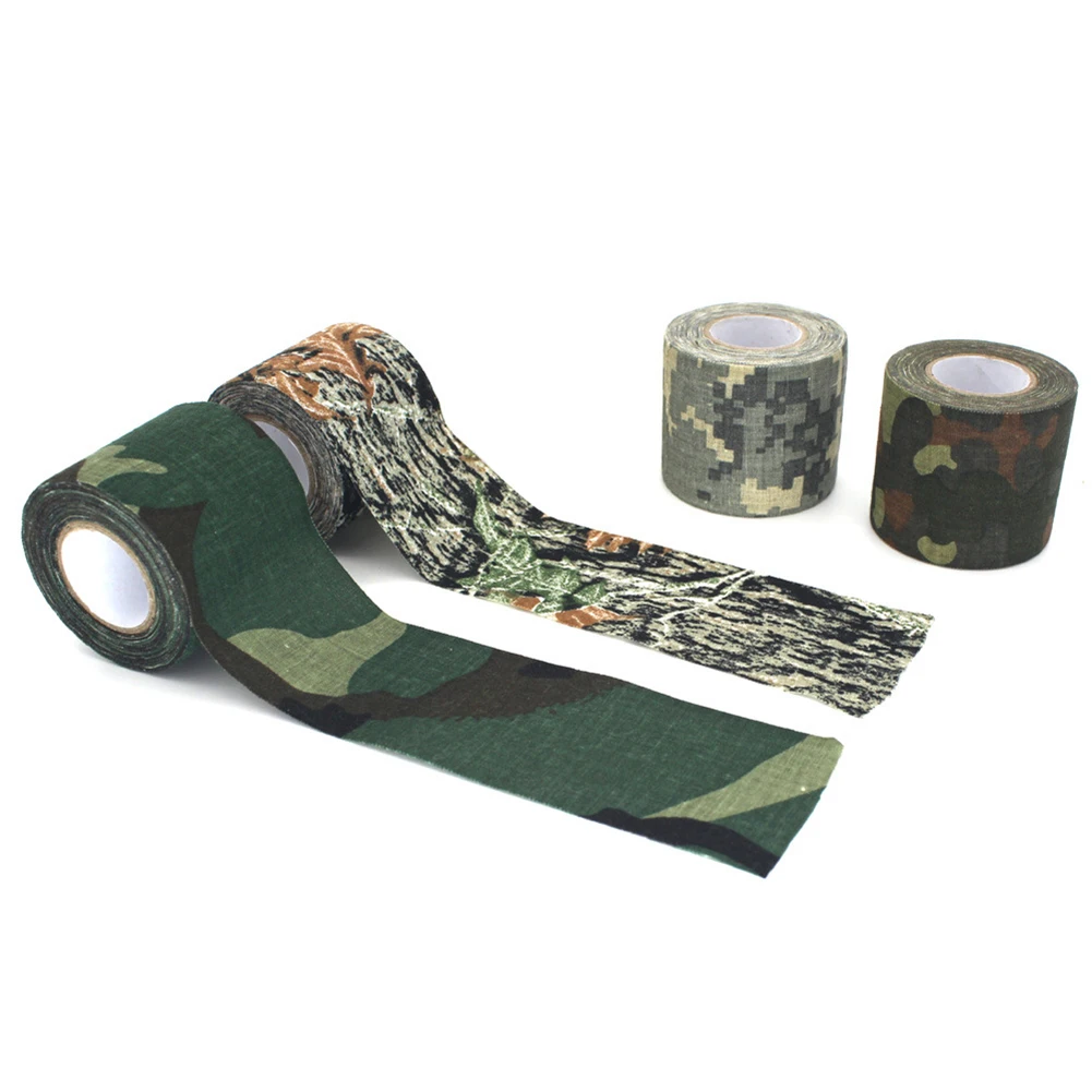 

5M Outdoor Duct Camouflage Tape WRAP Hunting Waterproof Adhesive Camo Tape Stealth Bandage Military 0.05m x 5m /2inchx196inch