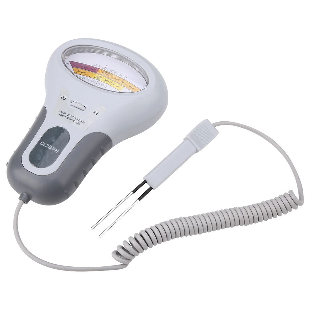 

PC-102B CL2 Chlorine & PH Tester Swimming Pool Spa Water Quality Analyzer with Probe Water Quality Analyzer