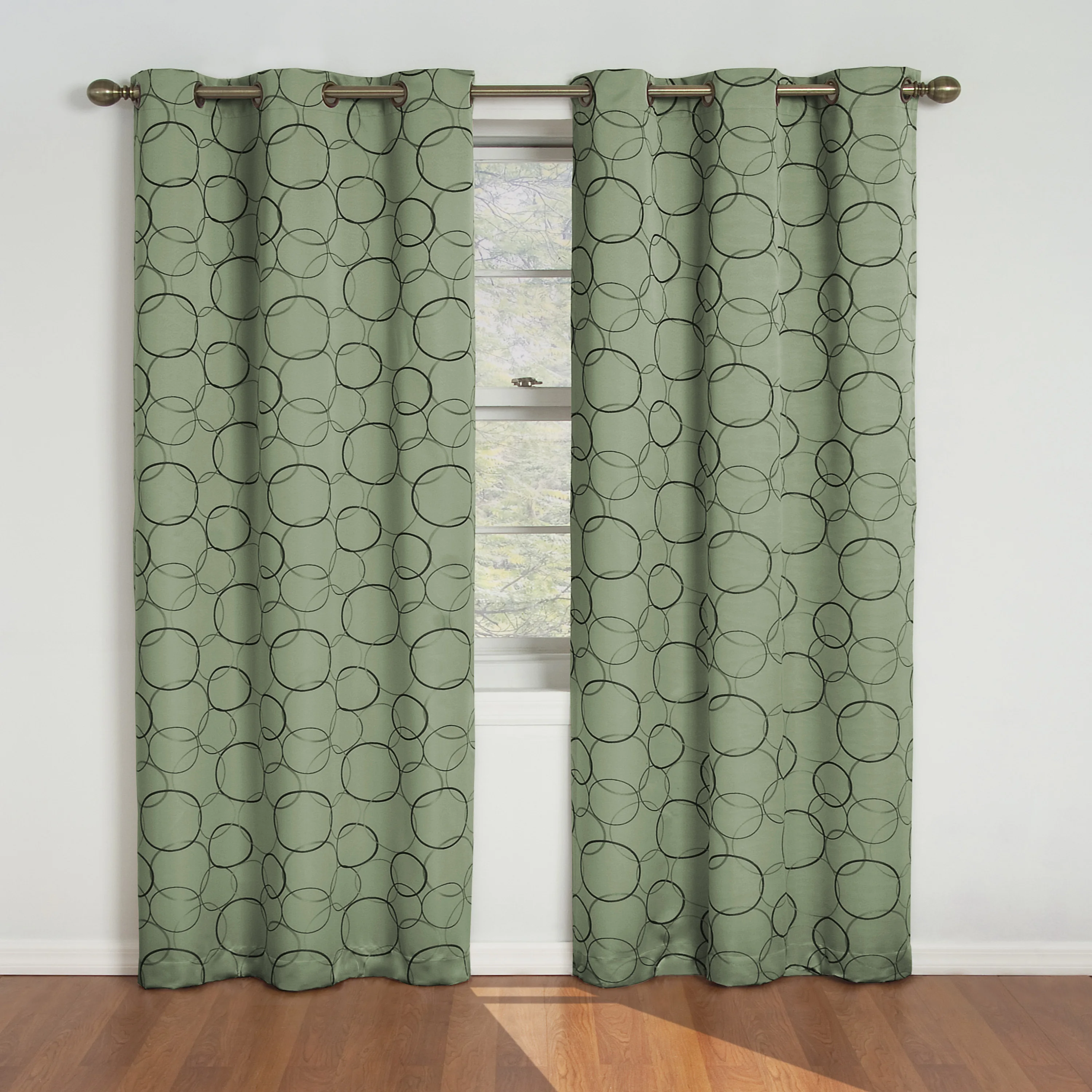 

Zodiac Blackout Grommet Curtain Panel, Sage, 42 x 108