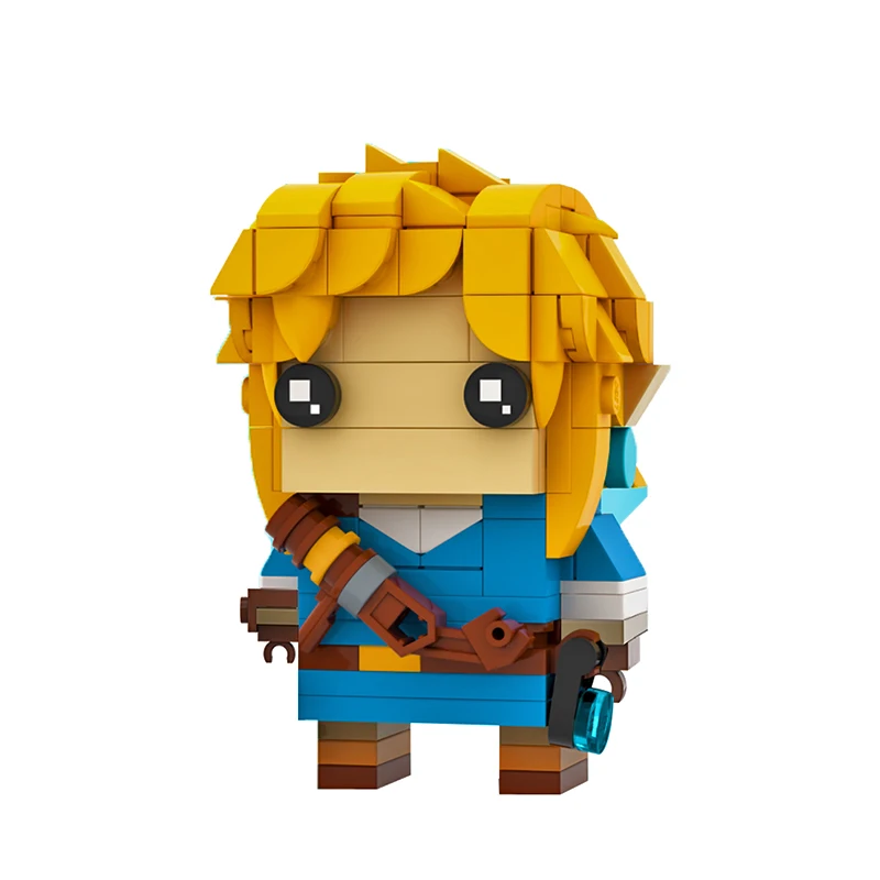 

Breath of The Wild Link Building Blocks Mini Bricks Figures Brickheadz Character Model DIY Idea Toys MOC Child Gift 248PCS