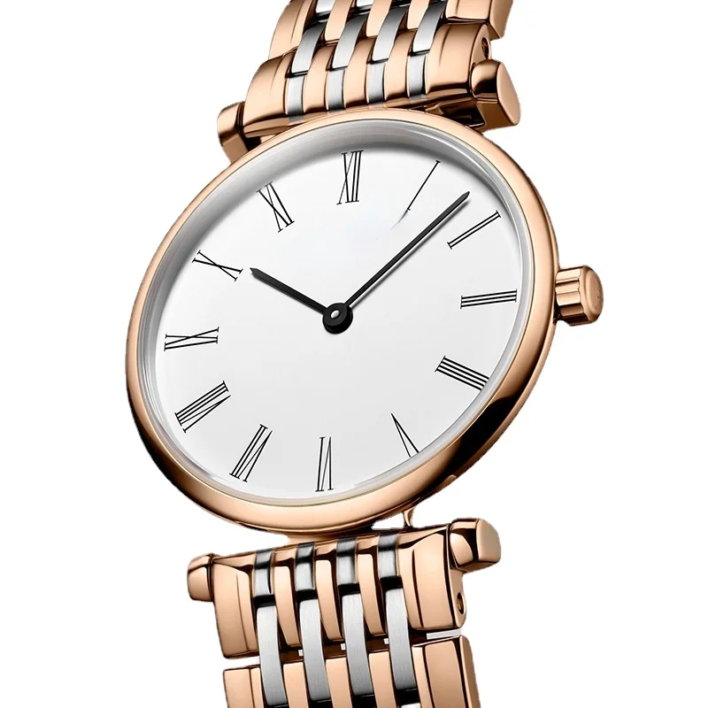 

High-Top Fashion Womens Watches Jialan Style ladies quartz watch Silver Rose Gold Stainless Steel Sapphire Wristwatch