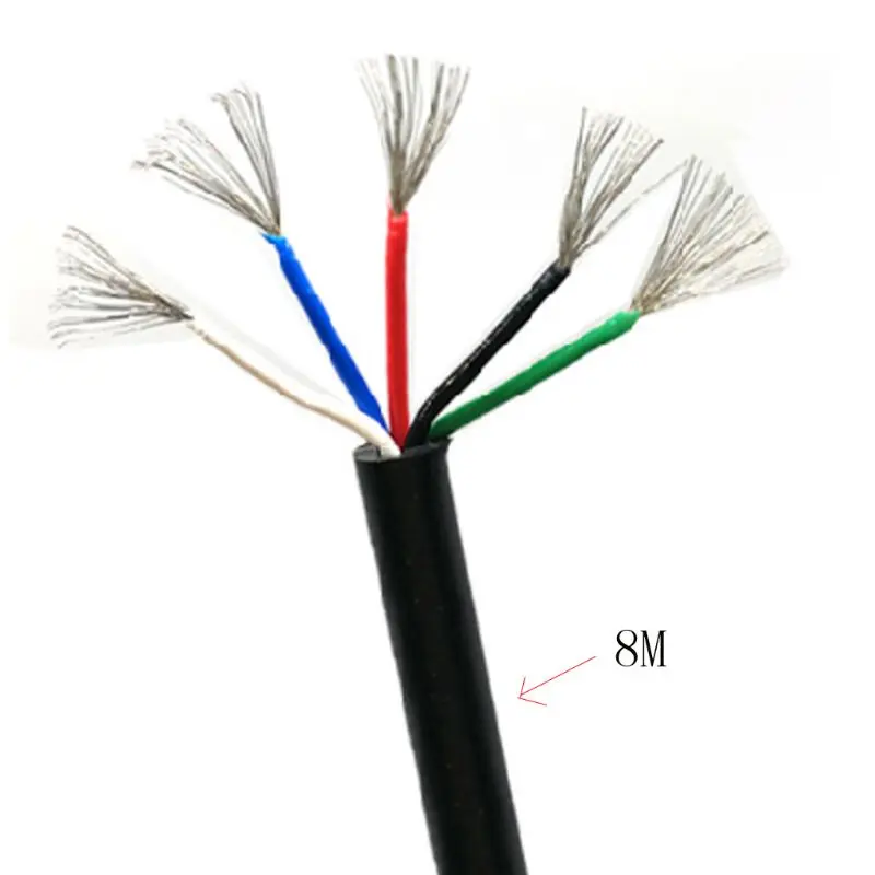 

5 Cores Cable Wire Electronic Soldering Iron STC-T12 Line Welding Station Handle