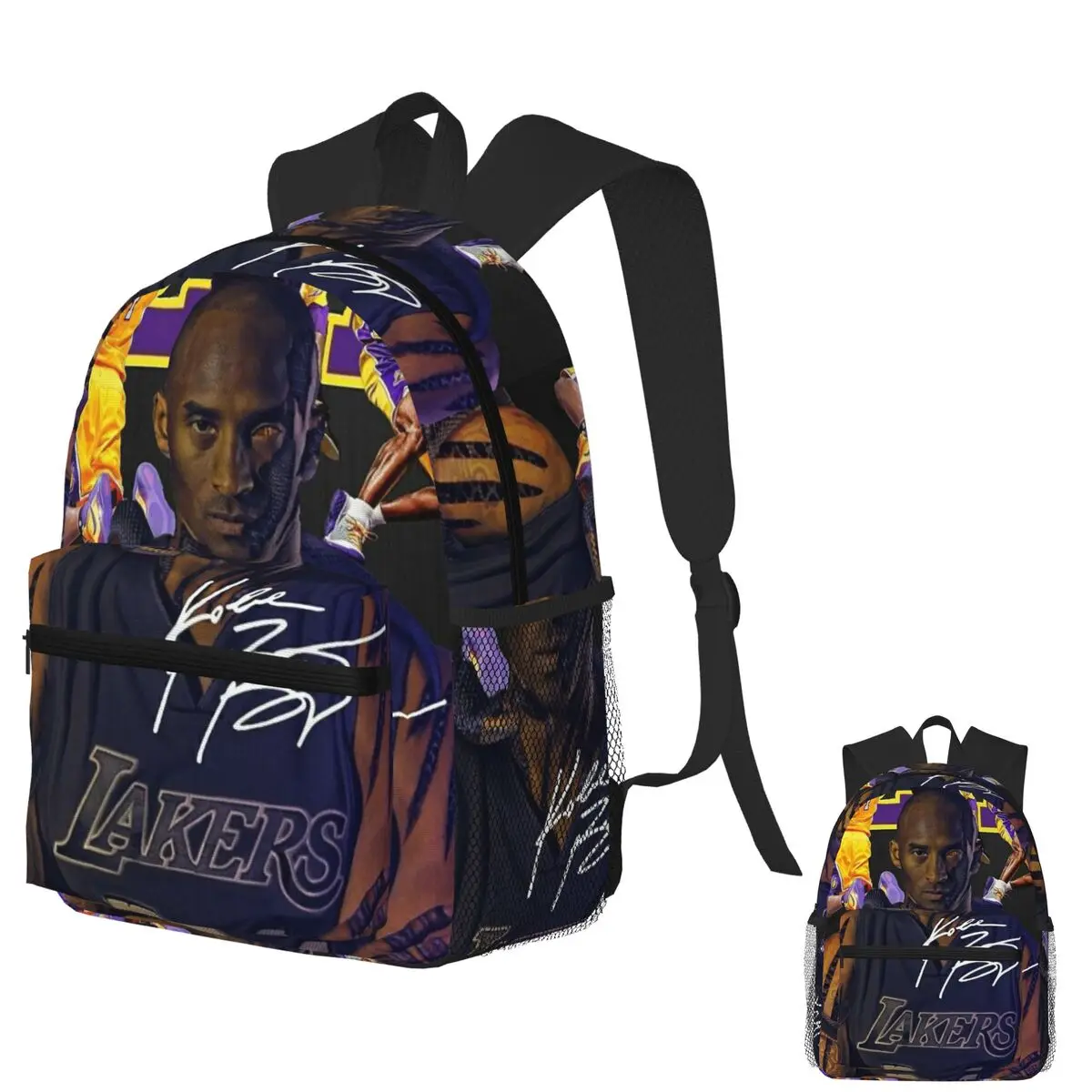 Фото Баскетбольный студенческий рюкзак Kobe Bryant, школьная сумка, походный дорожный рюкзак для мальчиков и девочек, модная сумка для книг, сумки на плечо №1