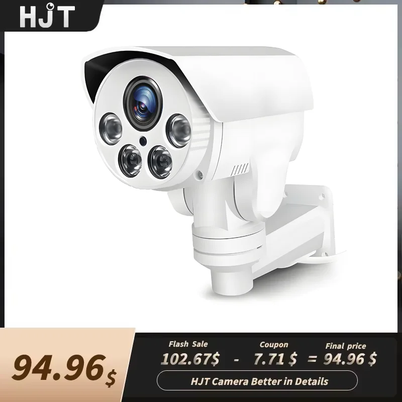 Фото HJT 4K 8MP So-ny415 Bullet Security Surveillance IP камера POE PTZ Открытый 5MP 5X 10X Автоматический зум Отслеживание человека ИК Ночной Ve №1