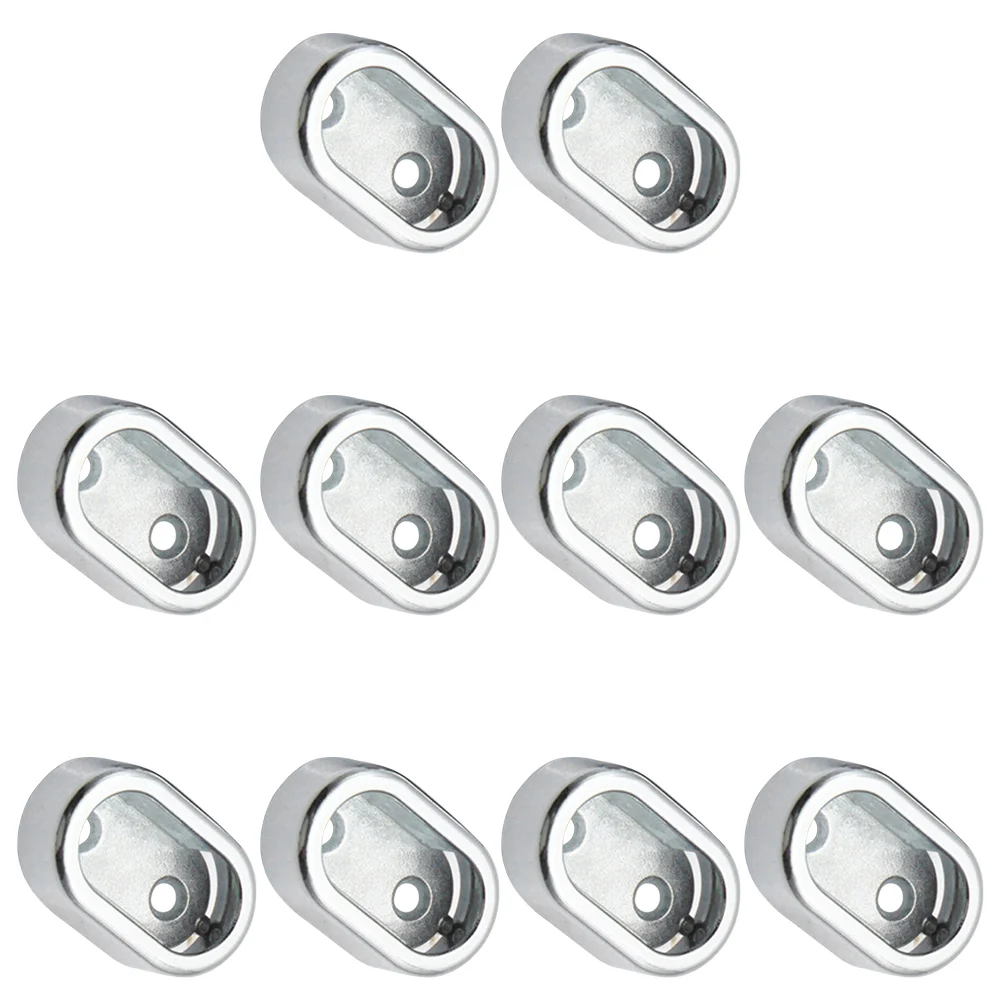 

10pcs Wardrobe Clothes Rod Holder Clothes Rail Holder Wardrobe Fitting Seat