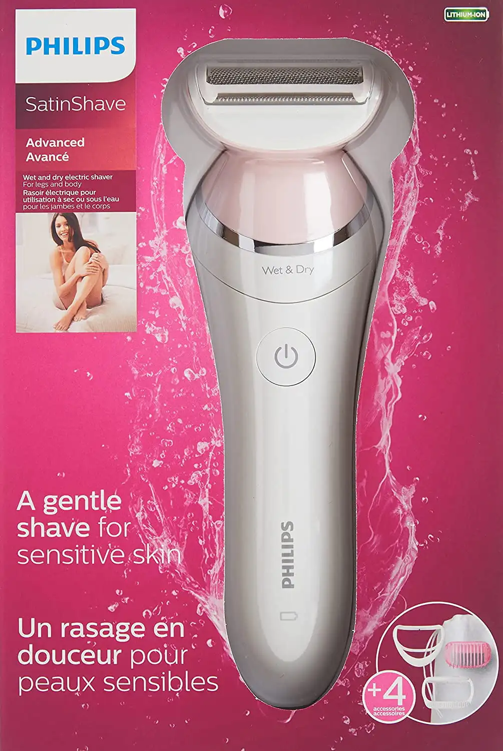 

Satinshave Women’s Electric Shaver Cordless Hair Removal BRL140/51 Pink