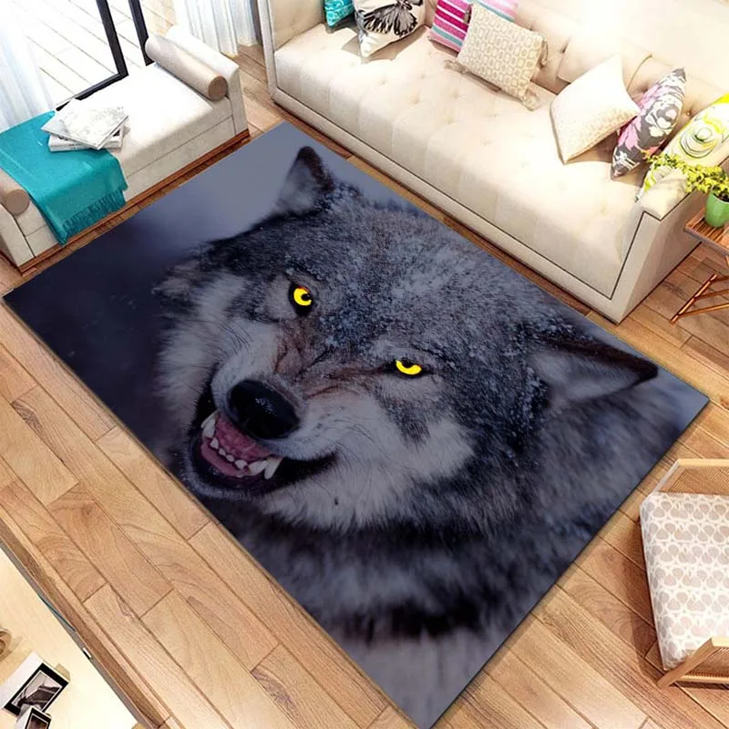 15 размеров HomeDecor 3D обои с рисунком волка ковер для гостиной коврик ванной комнаты