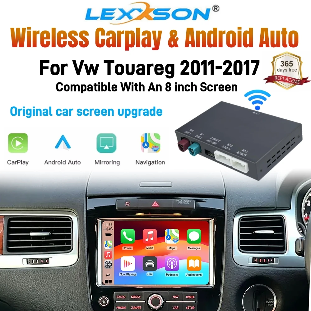 

Беспроводной Адаптер CarPlay Для Volkswagen Touareg RNS850 2011-2017 8-дюймовый, Совместимый С Android Auto, Навигация, Зеркало