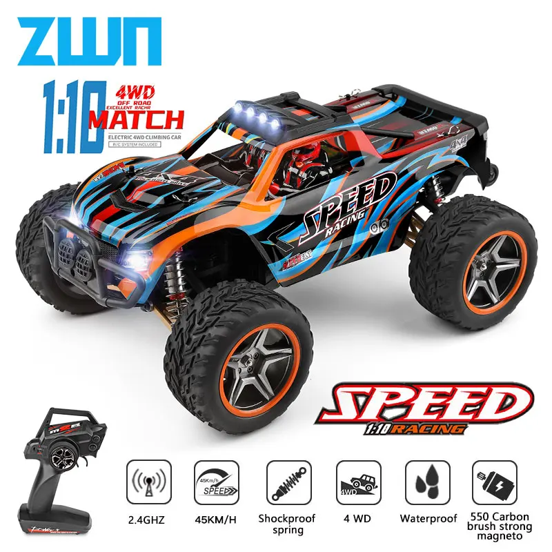 

Wltoys 104009 Racing RC Car 1:10 2.4G 45KM/H 4WD Speed Big Alloy Electric Remote Control Crawler Monster Truck Toys for Children