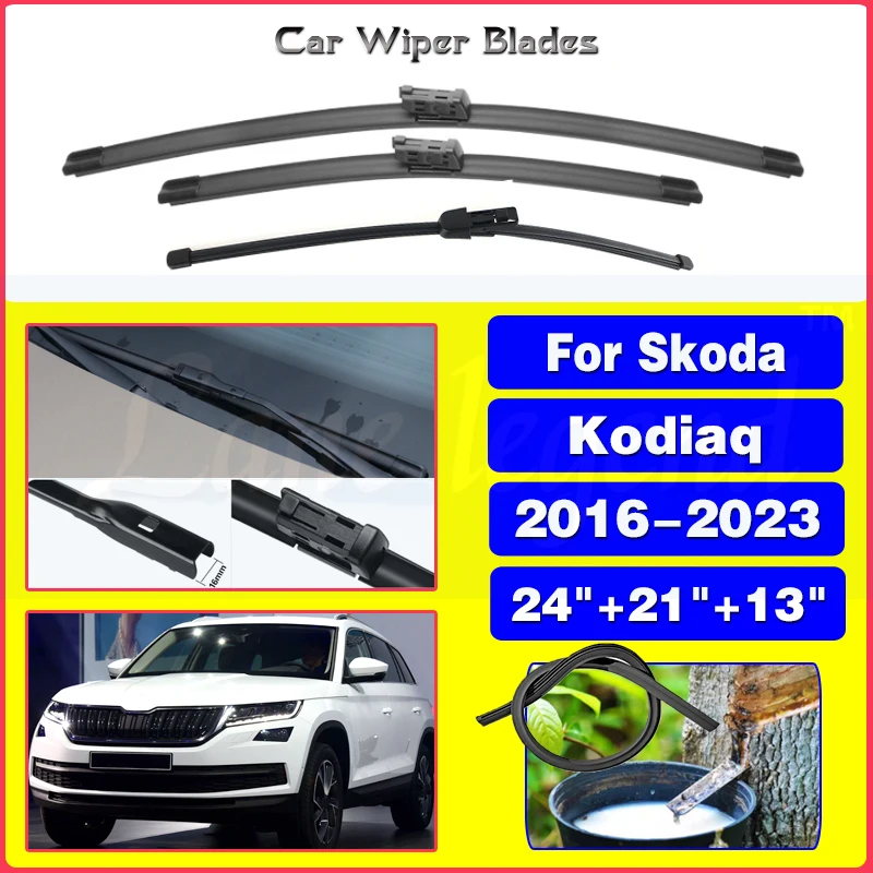 

Набор щёток стеклоочистителя для Skoda Kodiaq 2016-2023 2018 2019 2020 2021 2022 24 + 21 + 13 дюймов