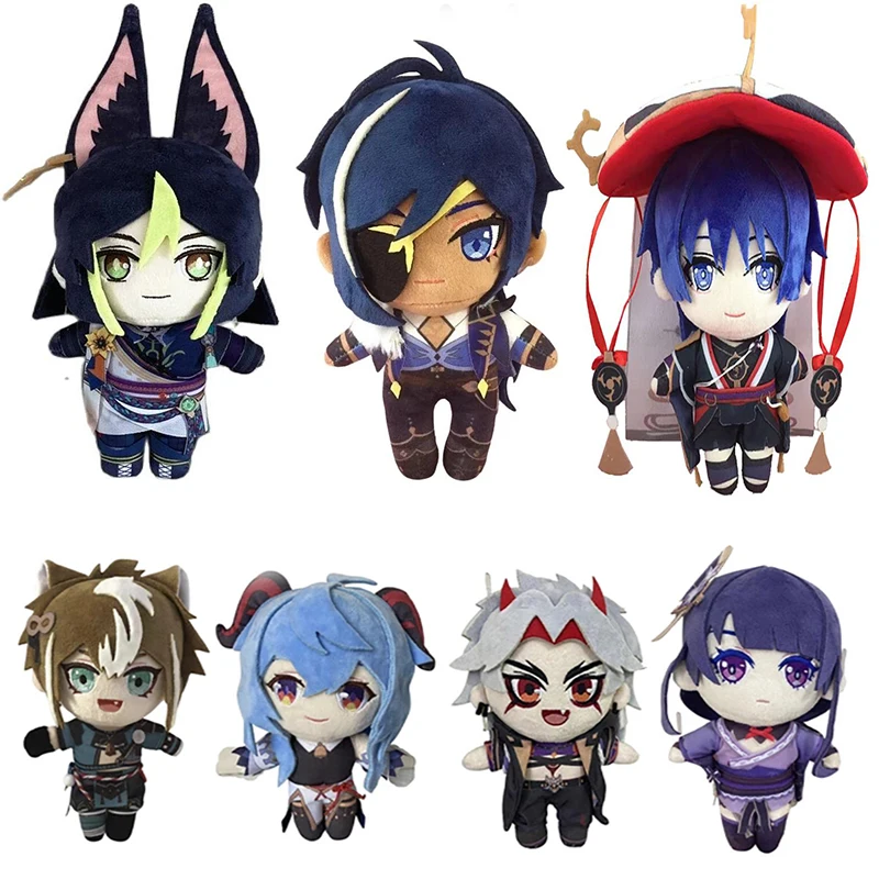 

Game Anime Genshin Impact Plush Doll Toy 20cm Kaeya Scaramouche Cosplay Cute Soft Stuffed Pillow Kids Gift