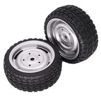 2pcs 110 rubber tire rc racing car tires on road wheel rim fit for hsp hpi 9068 6081 rc car part diameter 62mm tires