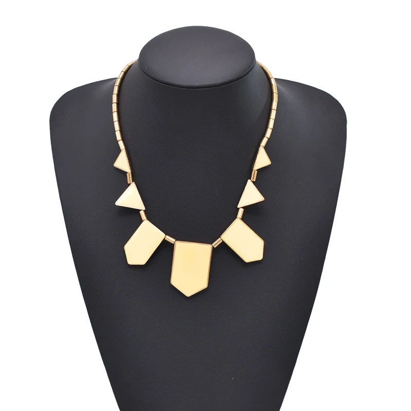 Женское треугольное пятиугольное ожерелье из сплава бамбуковые узлы капельное