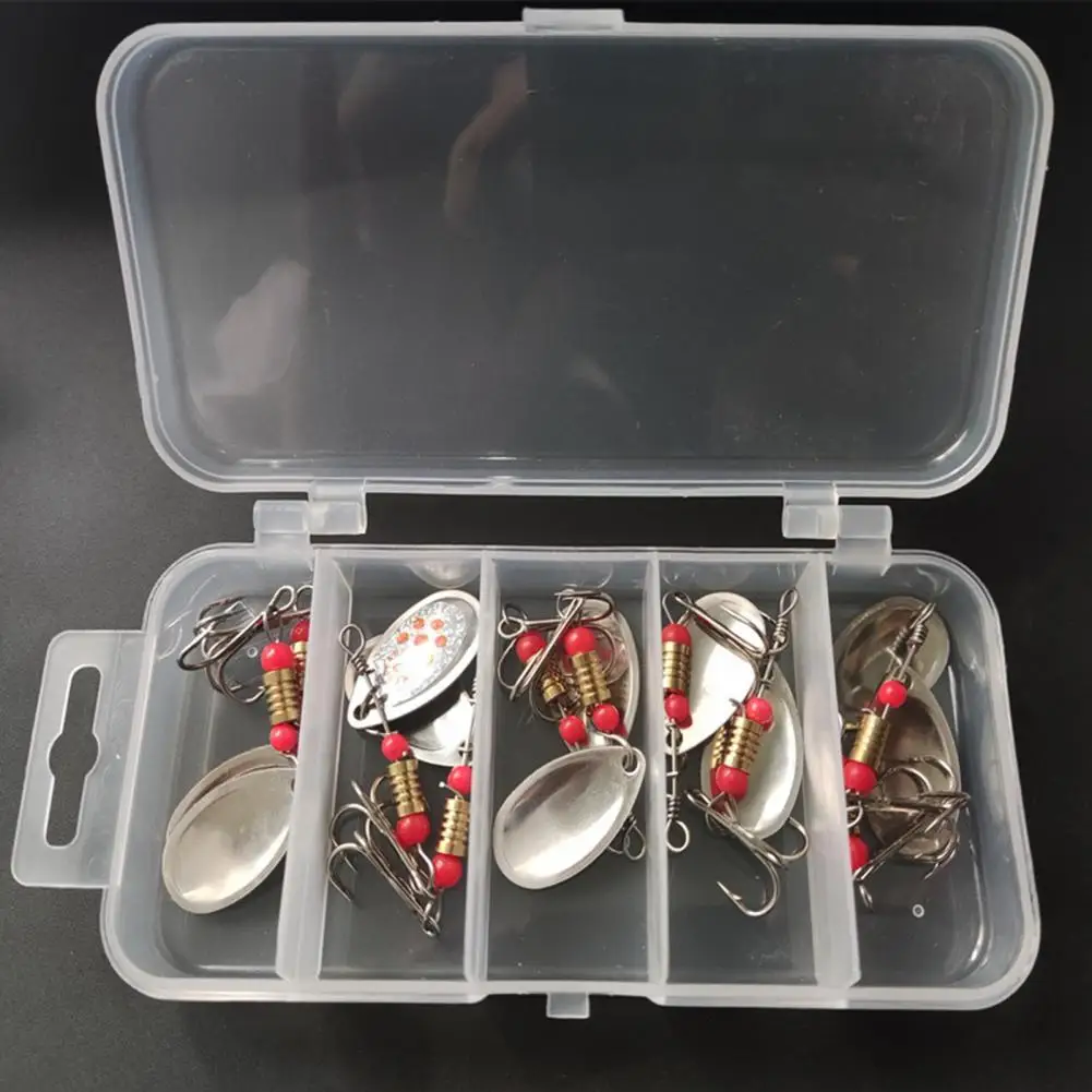 

10 шт. рыболовные приманки «ложка», простая установка, спиннинг с блестками, портативный спиннинг с блестками