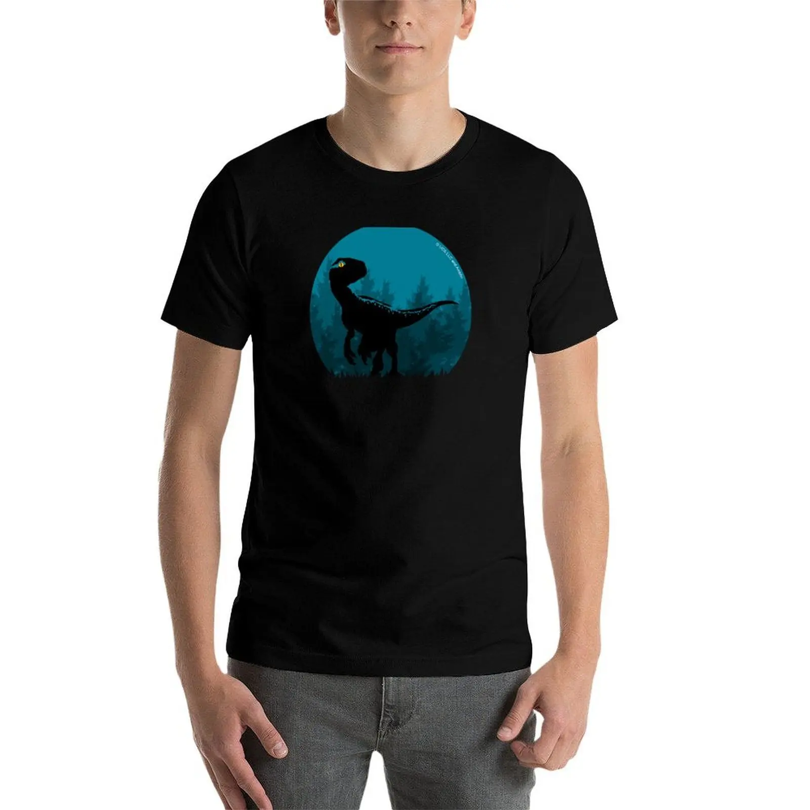 Фото Футболка Blue Raptor Jurassic World, быстросохнущая спортивная футболка больших размеров №4