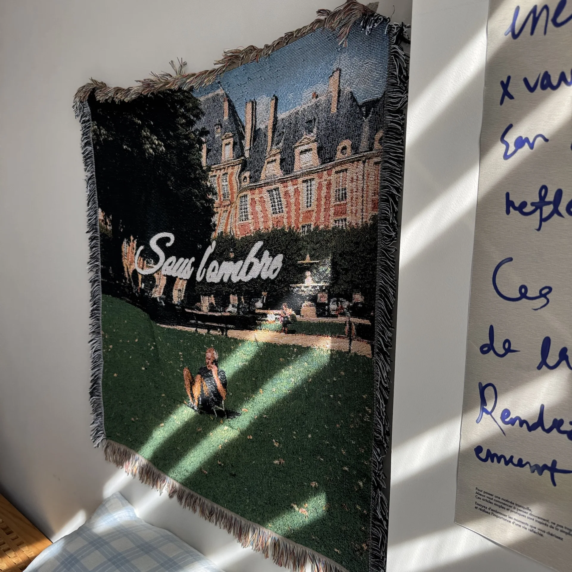 

Скандинавский плед из полиэстера/хлопка