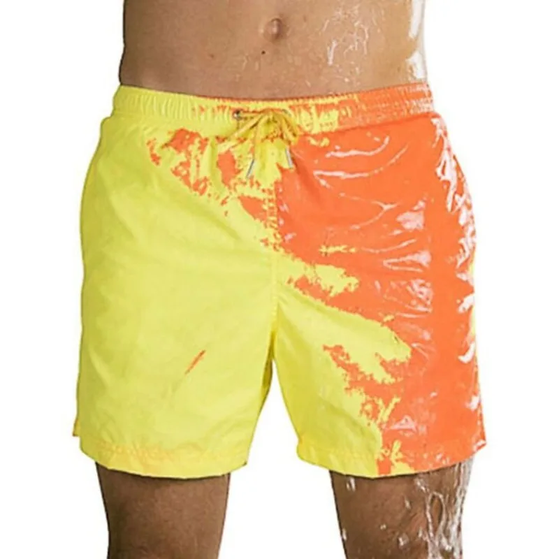 

2023 Color-changing Beach Shorts for Men That Change Color When Water Heat Stylish Swimwear for Men's Casual Shorts