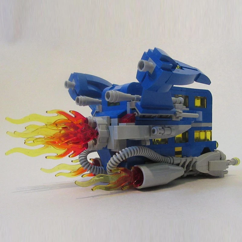 Классический космический Лондонский автобус, модель MOC, строительные кирпичи, военное оборудование, модульные технологии, подарки, праздник, сборка, детские игрушки, костюм (art.: 3920d2f732221) - 3920d2f732221