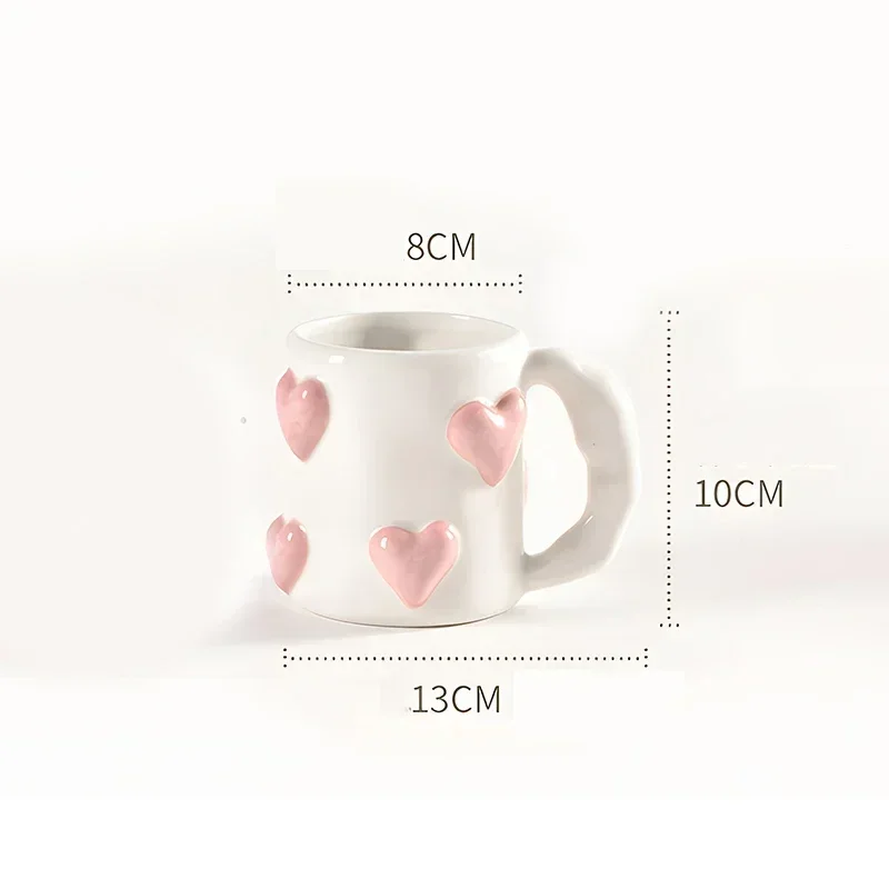 

Керамическая кружка сердце белый