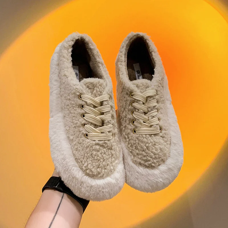 

Кроссовки женские с круглым носком, удобная повседневная обувь на плоской подошве, из флока, с перекрестной шнуровкой, ПВХ, Ba, осень