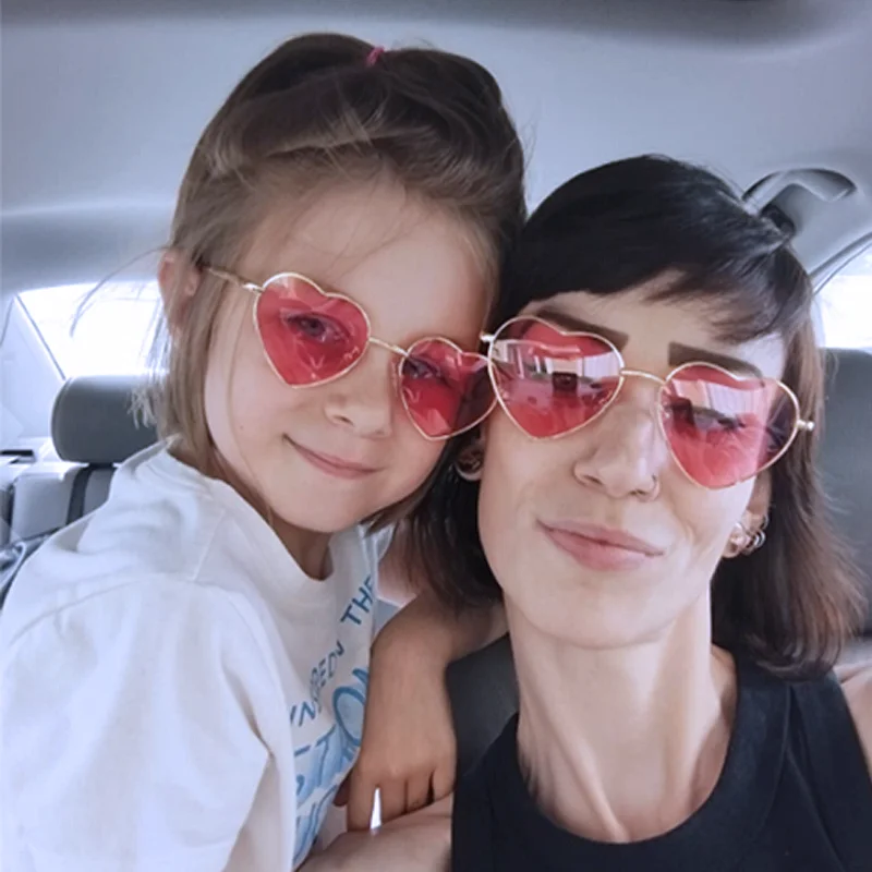 ZXIAC солнцезащитные очки с сердечком женские металлические линзы в металлической