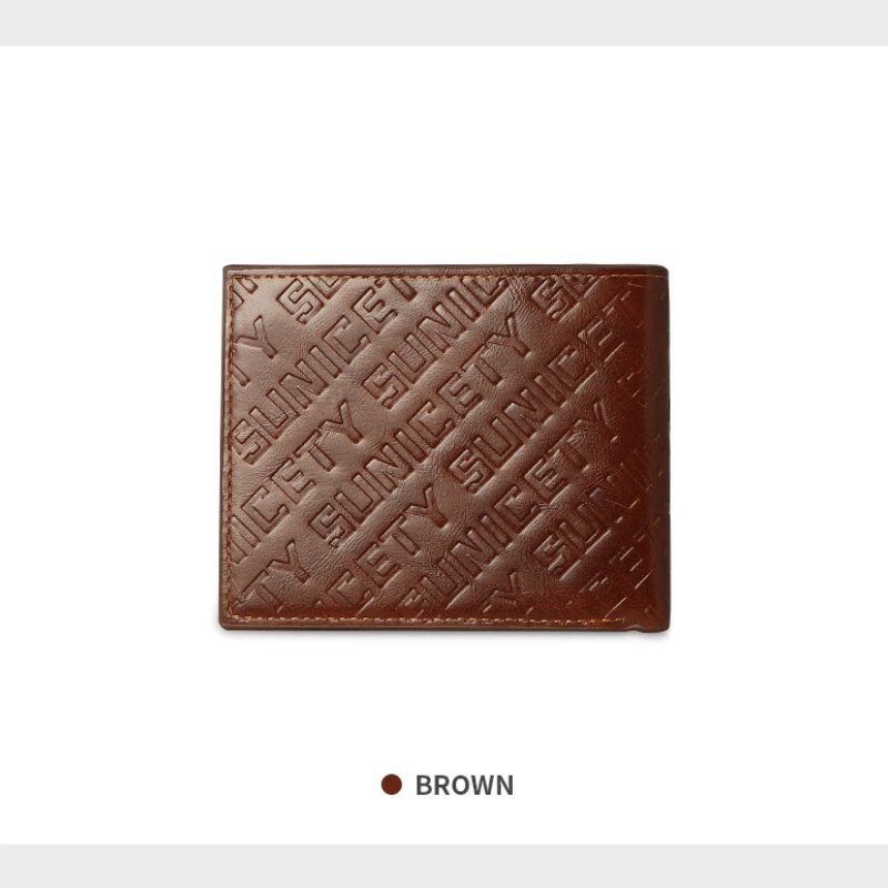 2022 New Business Men Wallet Short Pu Banknote Clip Two Fold Splicing Man Short Wallet RFID Card Holder Casual Style Money Clip