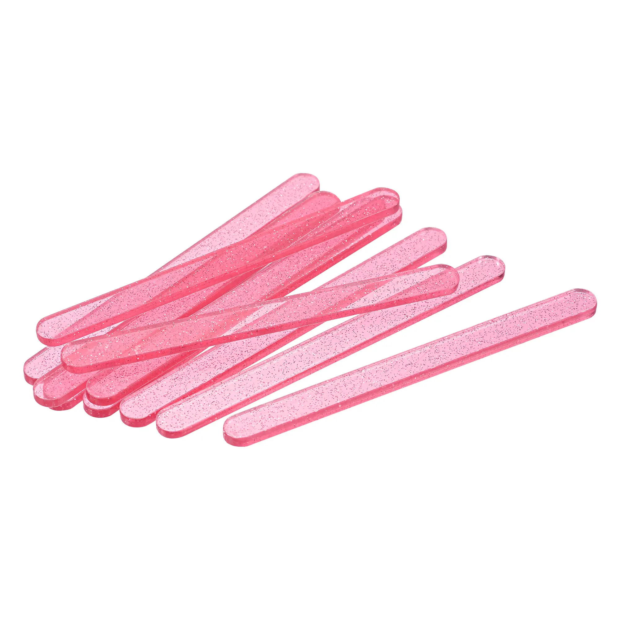 

Uxcell Acrylic Sticks PMMA 11.5 x 1 CM for DIY Craft Party Gifts, Bright Clear Pink, Pack of 30