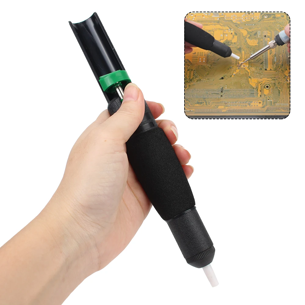 

Powerful Desoldering Pump Hand Welding Tools Vacuum Soldering Iron Desolder Gun Suction Tin With Extra Nozzle Soldering Sucker