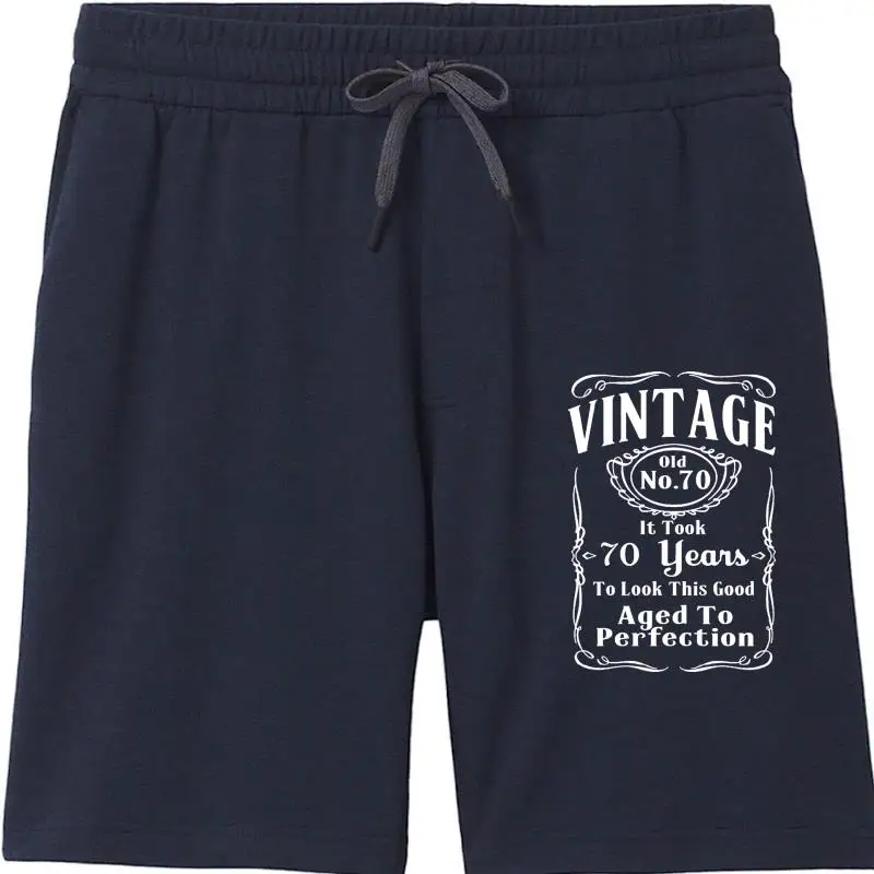 

Винтажные шорты для мужчин 70 лет до совершенства-70 дней рождения 2020 Новинка модные повседневные мужские шорты