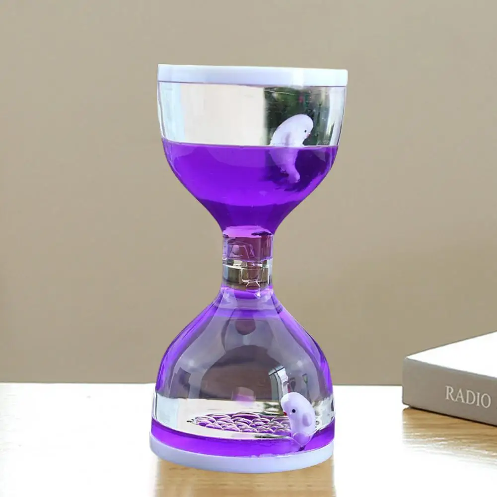 

Practical Oil Hourglass Stable Construction Bubble Timer Leak-proof Lovely Satisfying Sensory Oil Drop Timer Stress Relief