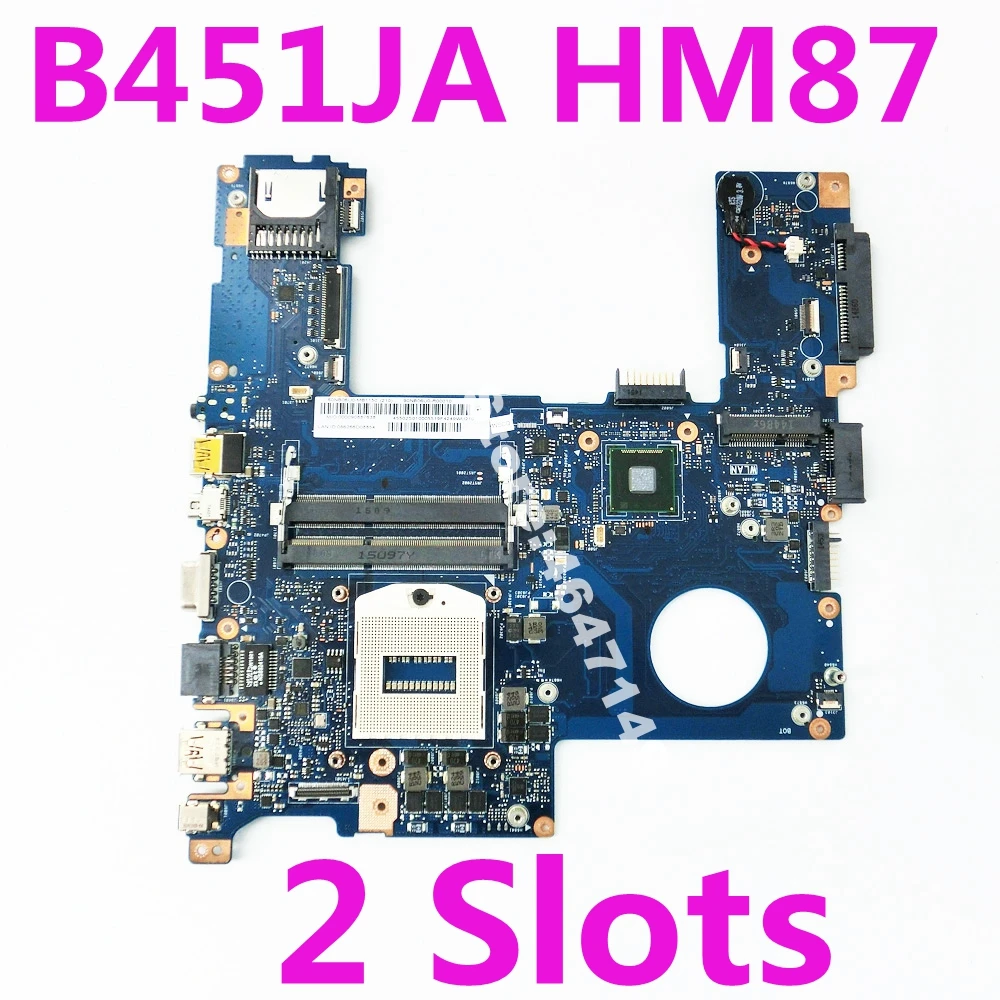 

Материнская плата B451JA REV 2,0 для ноутбука ASUS B451J B451JA, материнская плата B451JA с 2 слотами, материнская плата B451JA, 100% протестированная материнская ...