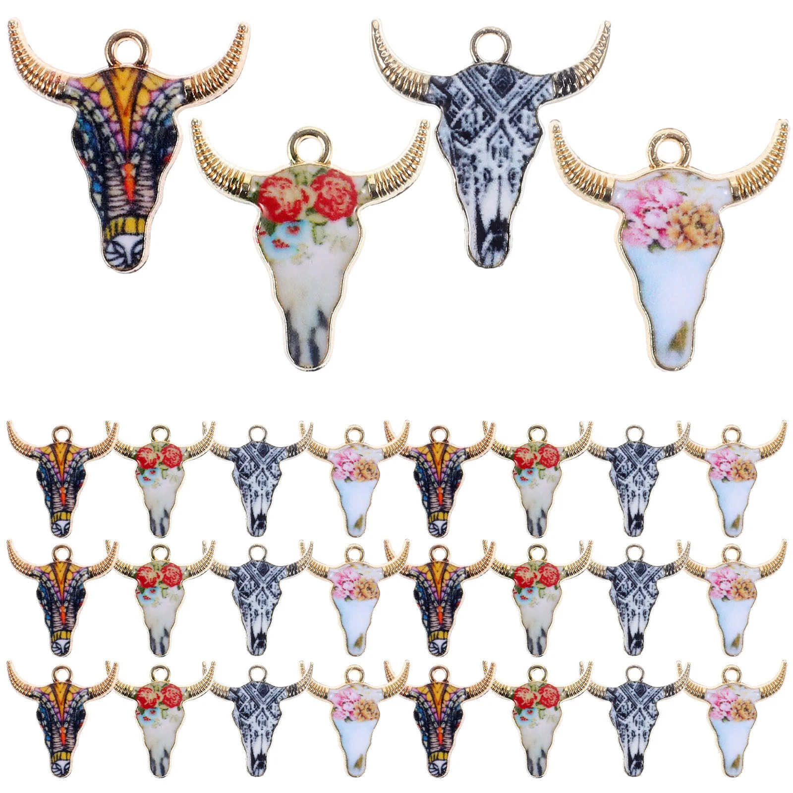 

Очаровательные украшения с головой животного, изготовление браслетов оптом, ожерелье из коровы, серьги, браслеты из металла