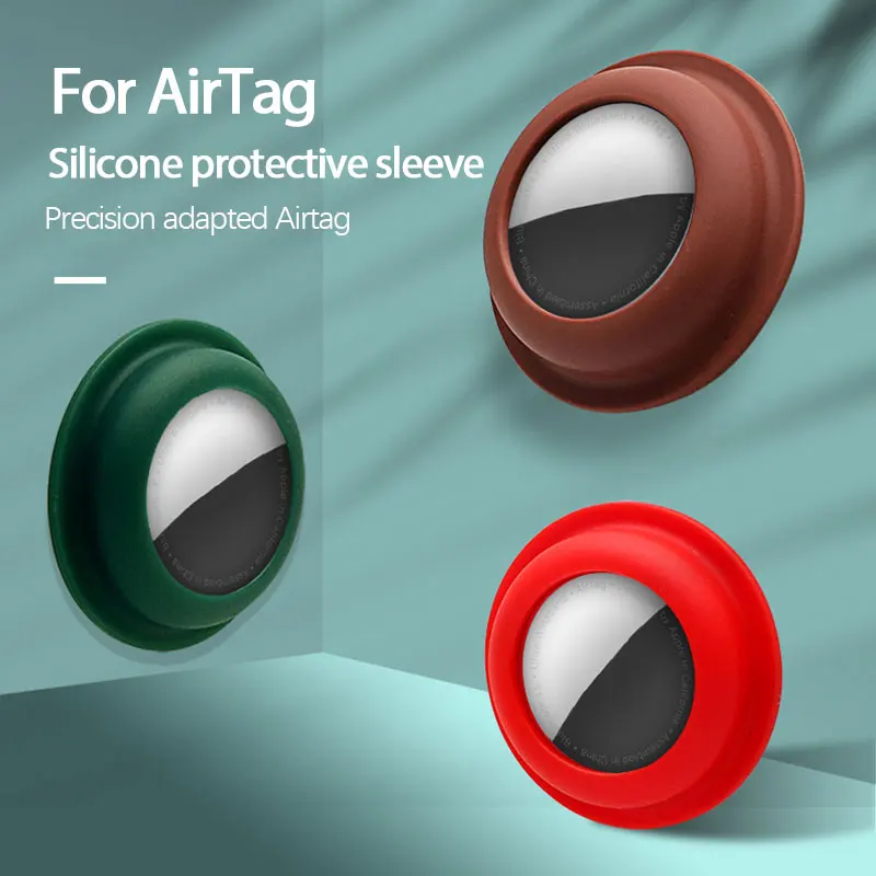 

Silicone Protective Case For Apple AirTags Locator Tracker Anti-lost Device Adhesive Mount Anti-drop Sticker Protect Sleeve
