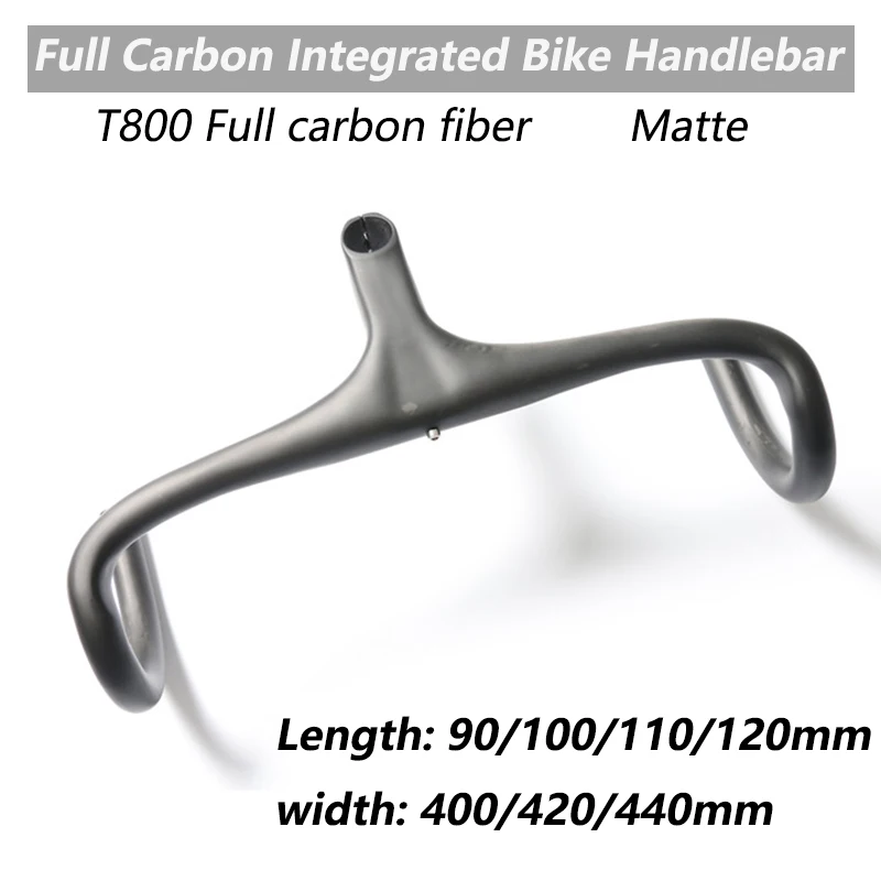 

Изогнутый руль для дорожного велосипеда, 280 г, полностью карбоновый, 400/420/440 мм, 90/100/110/120 мм