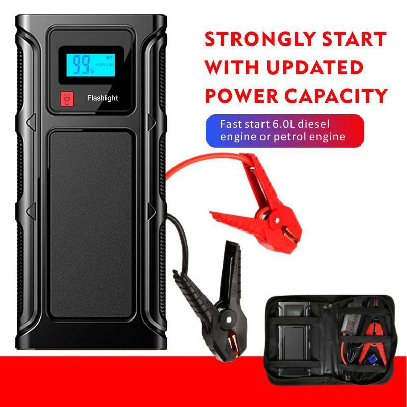 

Пусковое устройство для автомобильного аккумулятора, портативное пусковое устройство с кабелем, пусковое устройство для бензинового, дизе...