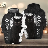 plstar cosmos newest 3dprint black cat lover gift funny harajuku streetwear casual unique unisex hoodiessweatshirtzip style 2