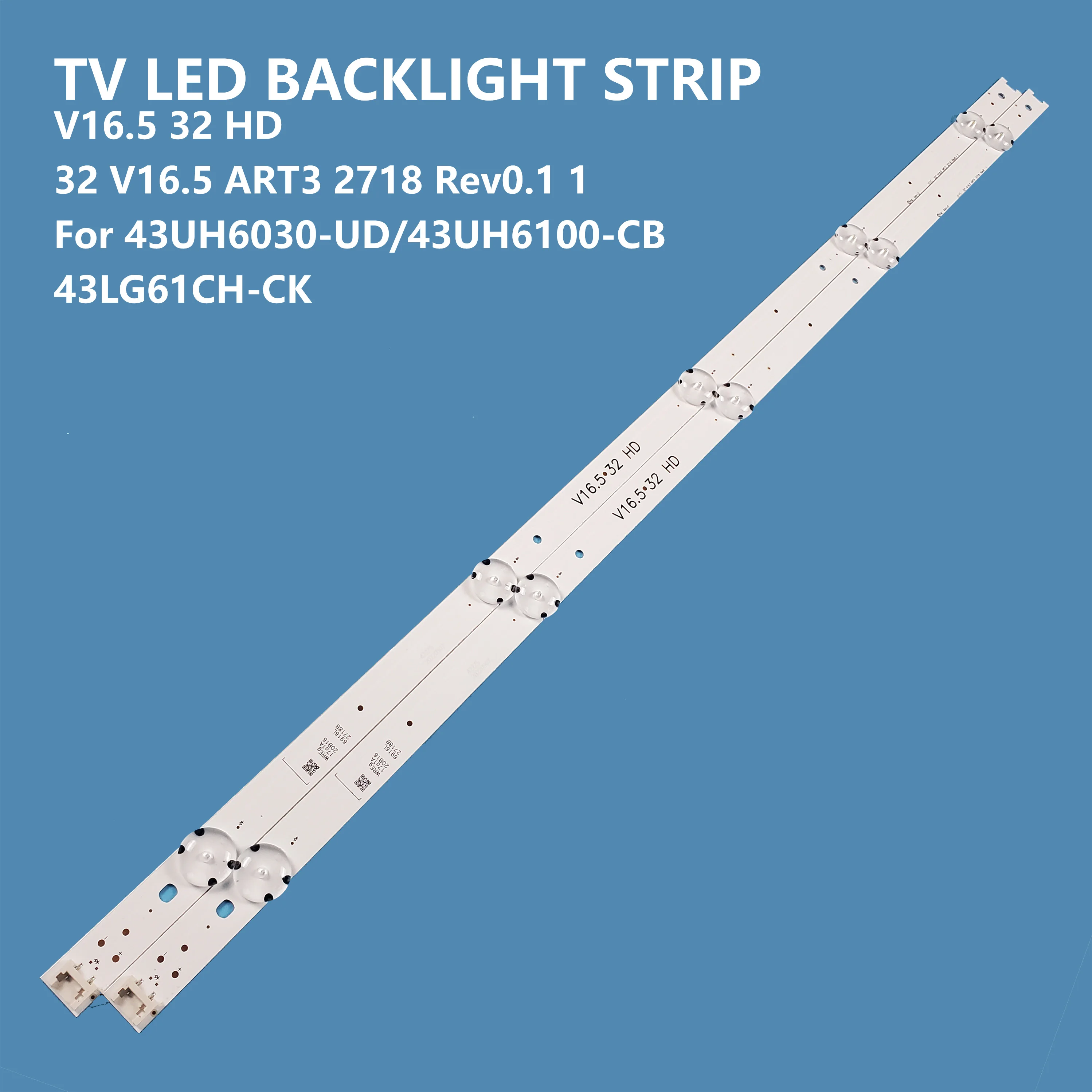 Светодиодная лента для подсветки телевизора, 2 шт., 32 V16.5 ART3 2718 6916L-2718A/B For LG32LB 32LJ600B 32LH510B-CC 32LJ520B 32LJ601C 32LH515B 32LJ570B