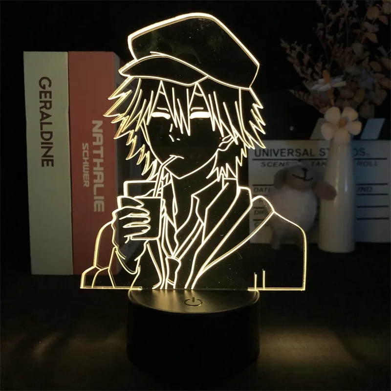 

Anime Bungo Stray Dogs 3D Night Light LED Lamp Mother Kids Bedroom Decoration Accessories Lampara De Noche Dormitorio Gifts Luz