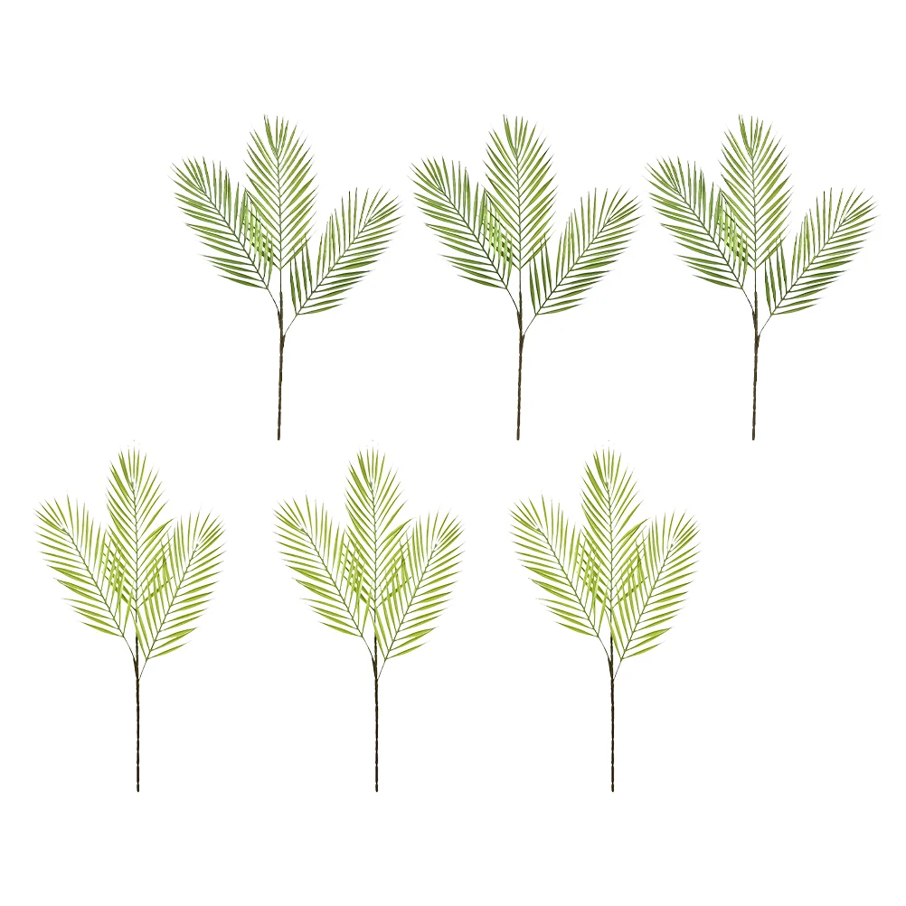 

Palm Leaves Leaf Fake Greenery Artificialfaux Stems Tropical Green Party Monstera Fronds Decor Tree Decorations Branches Summer