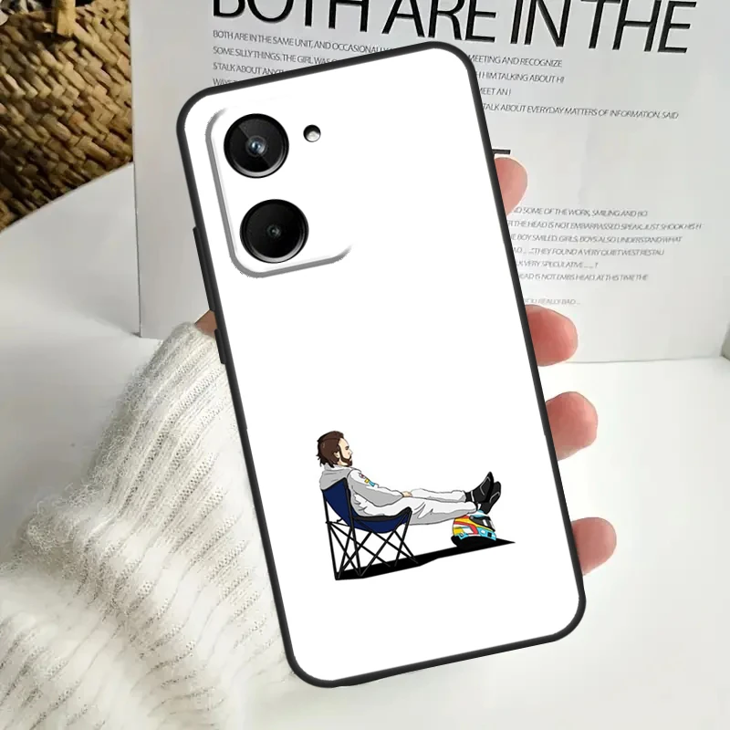 F1 Racing Фернандо Алонсо 14 для Realme GT Neo 5 GT5 9 10 11 12 Pro Plus C30 C31 C33 C35 C25s C21Y C51 C55 C67 C53 чехол