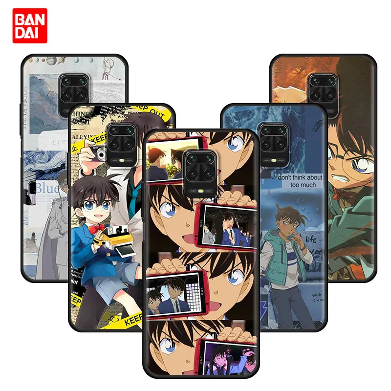 

Cover Case for Redmi Note 9s 9 7 8 8t 8Pro 10 10Pro 11 11t Pro Plus 4G 5G Shell Bag Soft Luxury Japanese Anime Detective Conan