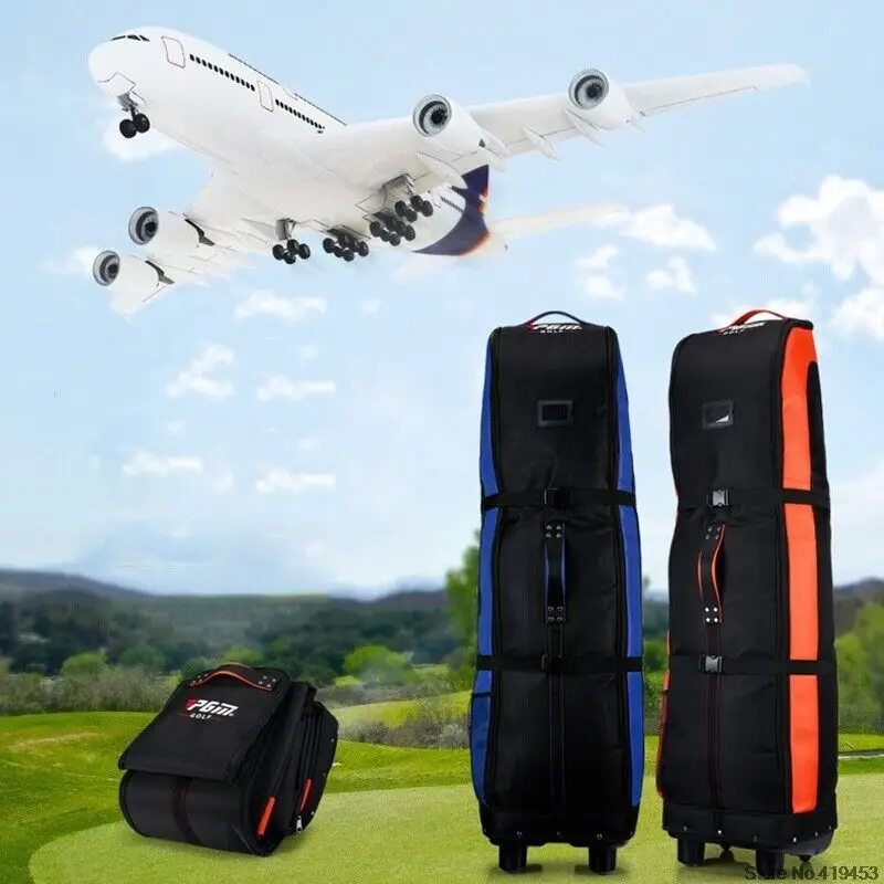 Golf Air Travel Cover Bag Wheels Protect Flight Carrier Thicken Golf Storage Bag