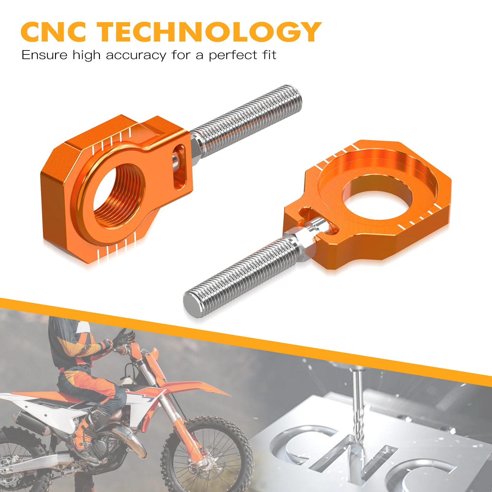 Для KTM 2024 EXC 300 EXC-F XCW 150 250 350 400 450 500 Мотоцикл Регулятор задней цепи Блок оси SX SXF XC XCF