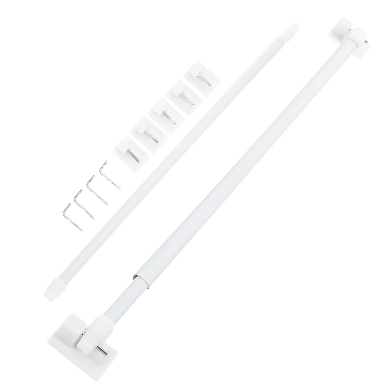

Retractable Clothes Rack Screen Rod Window Shades Home Adjustable Plastic Curtain