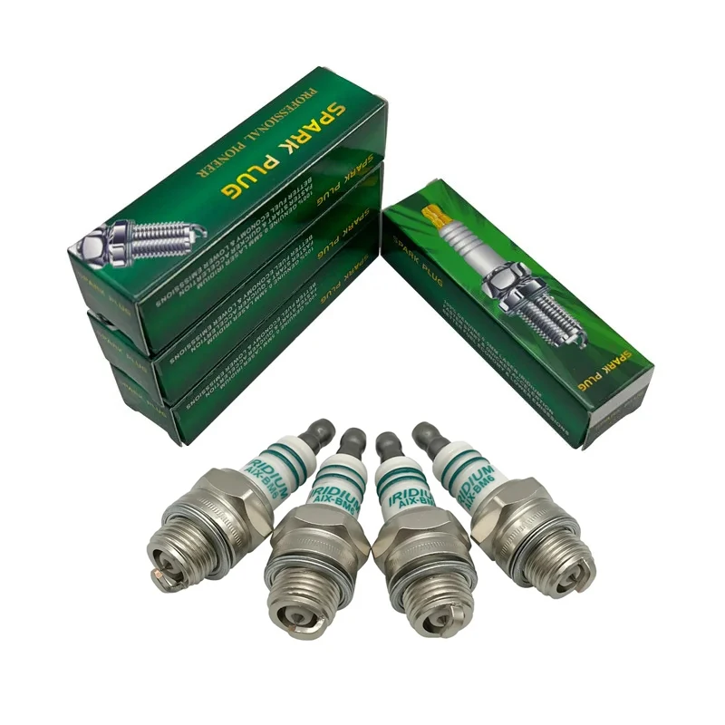 

1, 2, 4 шт. Иридиевые свечи зажигания TRUE IRIDIUM GREEN AIX-BM6 для 2-тактных двигателей 43cc/47cc/49cc, бензопил BMR6A BM6A, газонокосилок 152 L7RUI BM7A CJ8