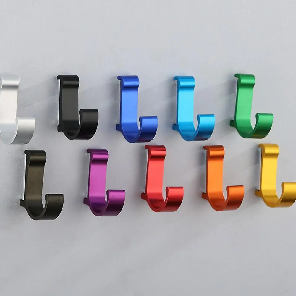 

Bathroom Hooks Wall Mounted Great Aluminum Finish Candy Color Clothes Hanger & Towel & Coat & Robe Hook Decorative