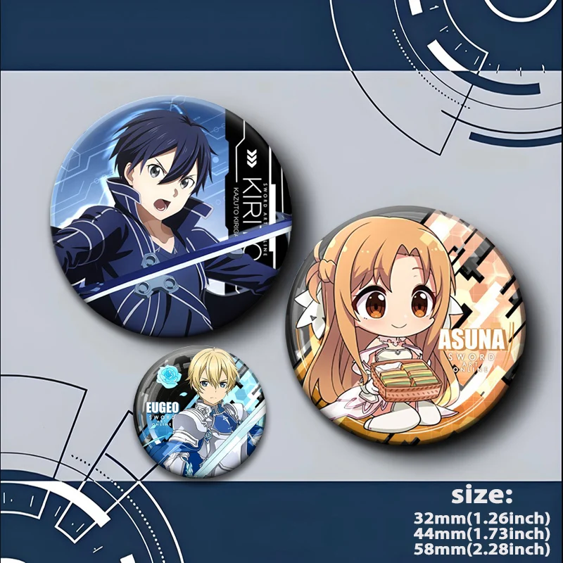 Значокброшь Sword Art Online: Юки АсунаКирито Киригая, аниме-фигурка, косплей-аксессуар для рюкзака, украшение (art.: 3920d970e3710) - 3920d970e3710