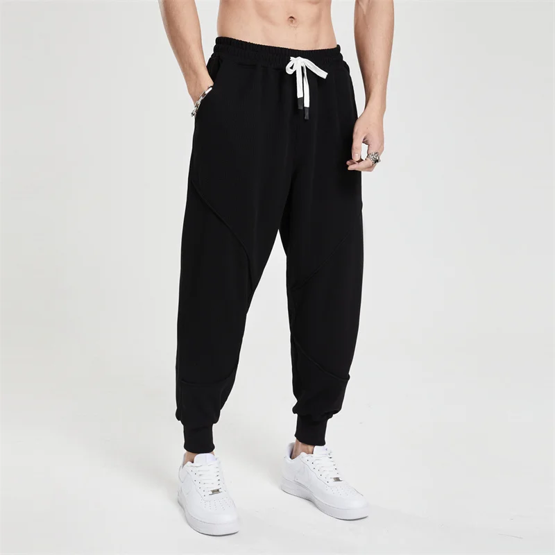 Men Casual Pants Multi Pockets Cargo pants Men High Quality Baggy Fashion Streetwear Clothing For Men y2k Pants splicing