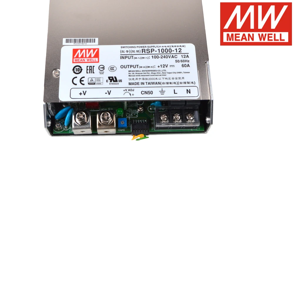 MEAN WELL RSP-1000-12 110/220 В переменного тока в постоянный ток 12 60 А 720 Вт одиночный выходной